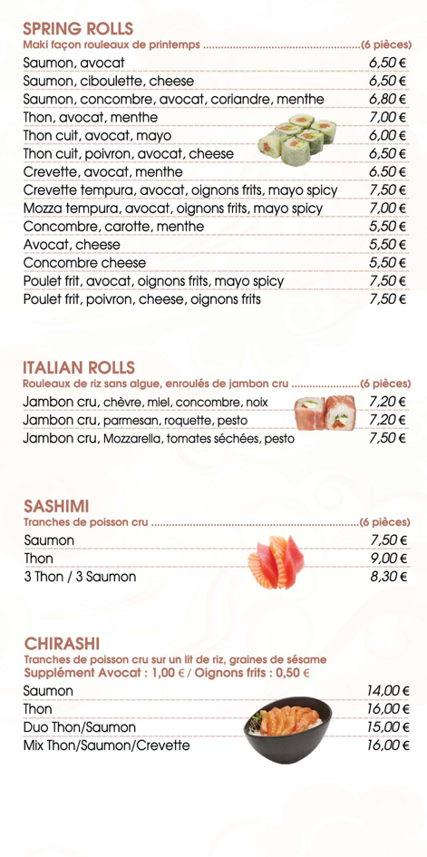 Carte Neko Sushi Pertuis 2025 page 4